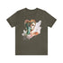 Greecian Goddess in Watercolor - Short Sleeve Tee Army